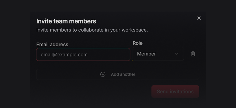Access Management - Invite team members and control permissions